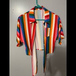 SHEIN rainbow top